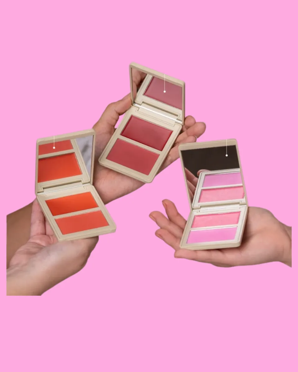 Rubor duo allure crema y polvo compacto